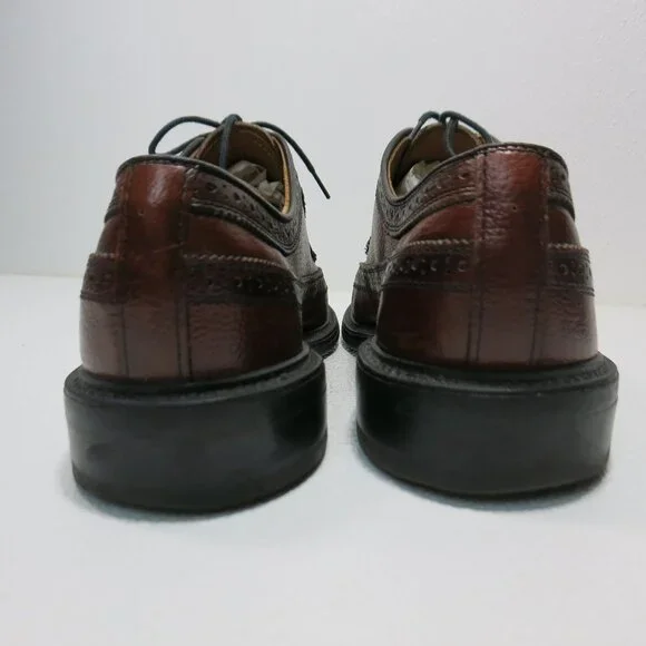 Dexter Pebble Grained Long Wingtip Dress Oxfords Footwear Men's Shoes Sz 9.5 E - Picture 6 of 8